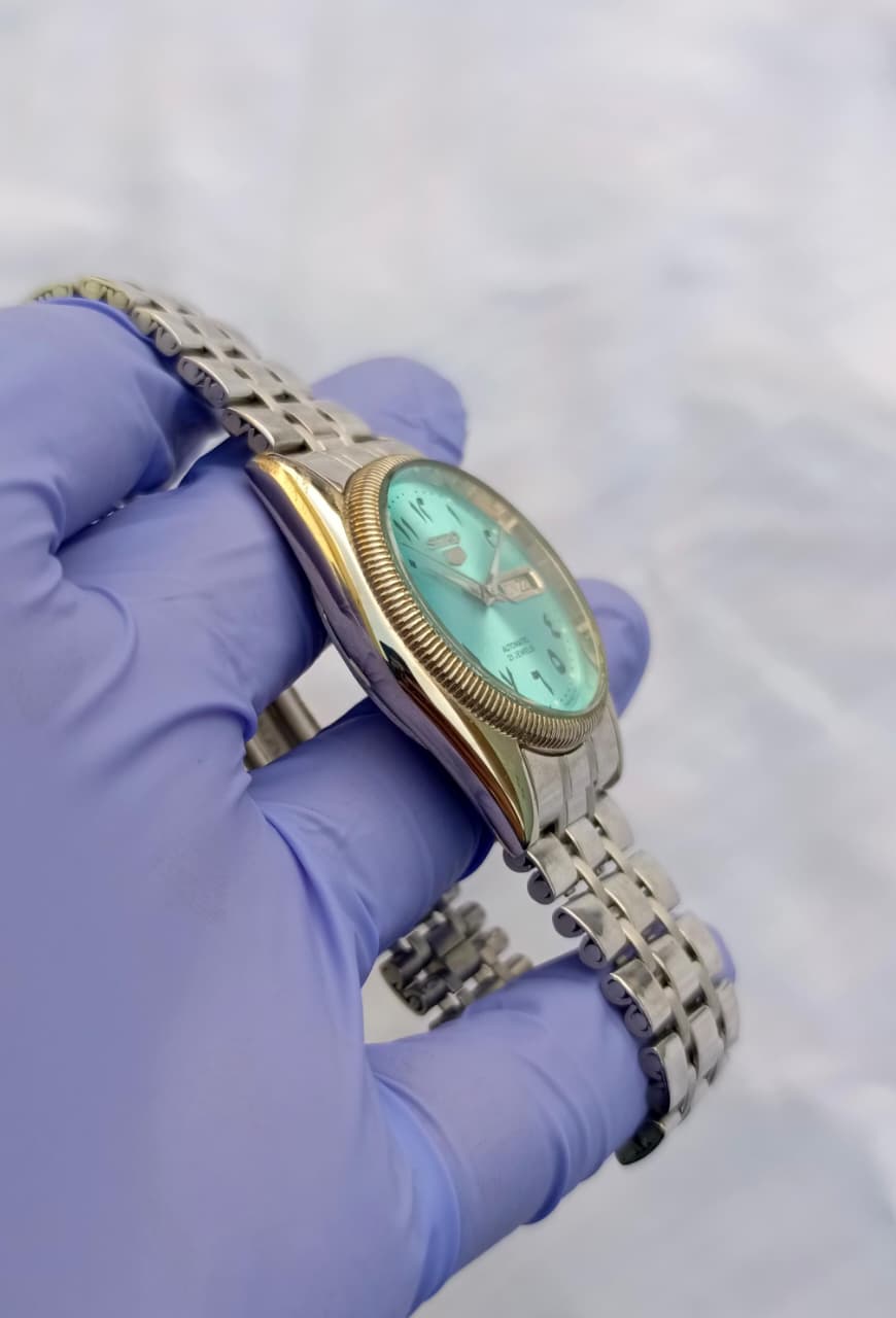 Seiko 5 Automatic Light Blue Dial Arabic Numerals Watch