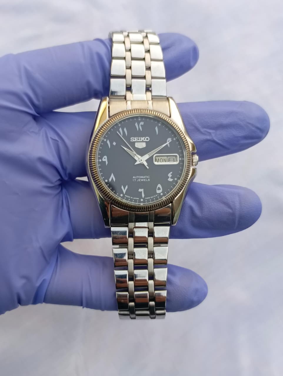 Seiko 5 Automatic Black Dial Arabic Numerals Watch