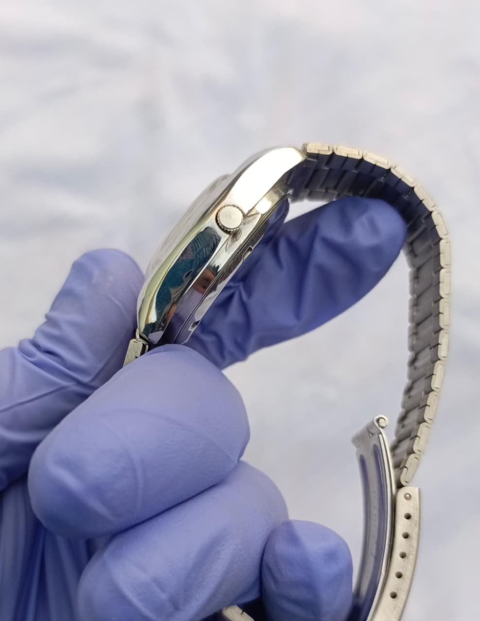 Seiko 5 Automatic Square Case White Dial Watch