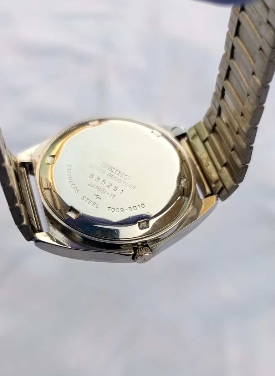 Seiko 5 Automatic Square Case White Dial Watch