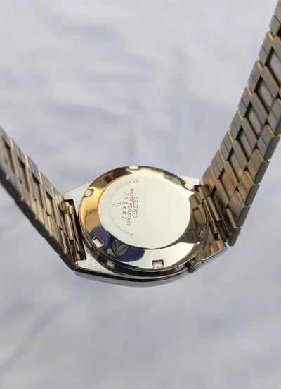 Seiko 5 Automatic Cushion Case White Dial Watch