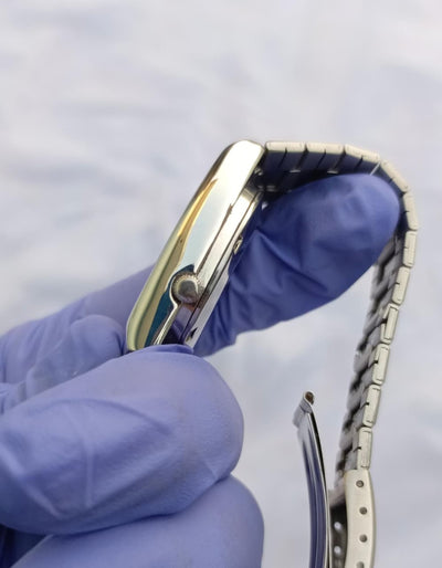 Seiko 5 Automatic Cushion Case White Dial Watch