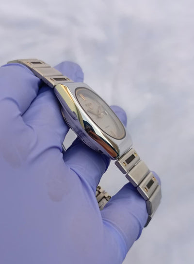 Seiko 5 Automatic Cushion Case White Dial Watch