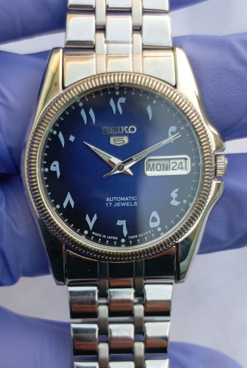 Seiko 5 Automatic Blue Dial Arabic Numerals Watch