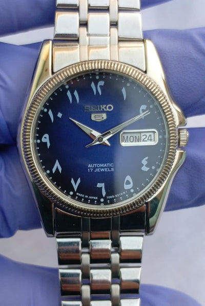 Seiko 5 Automatic Blue Dial Arabic Numerals Watch