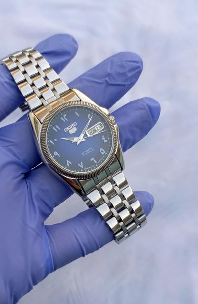Seiko 5 Automatic Blue Dial Arabic Numerals Watch