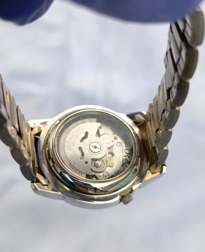 Seiko 5 Automatic Gold Dial Arabic Numerals Watch