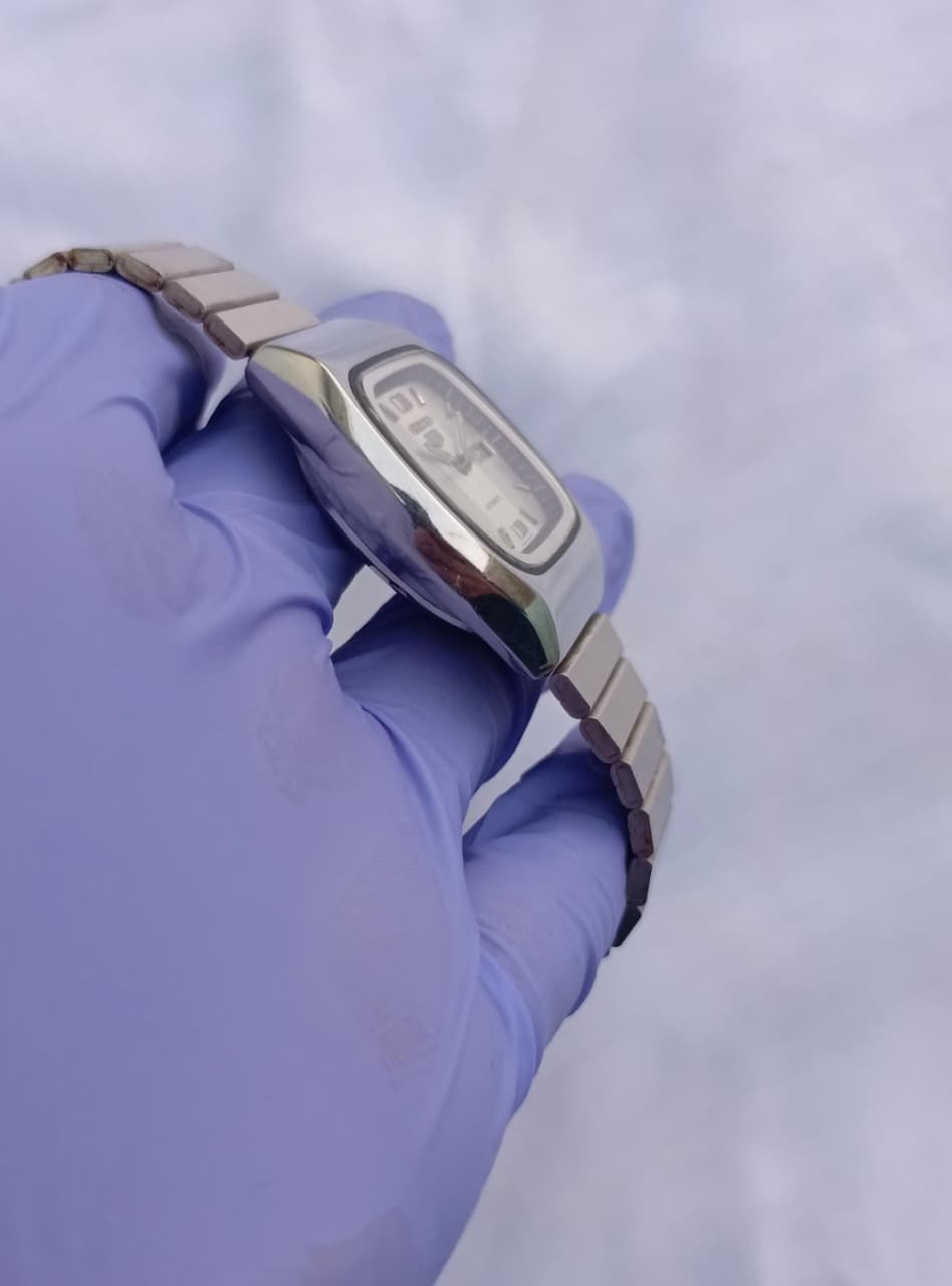 Seiko 5 Automatic Cushion Case Blue Dial Watch