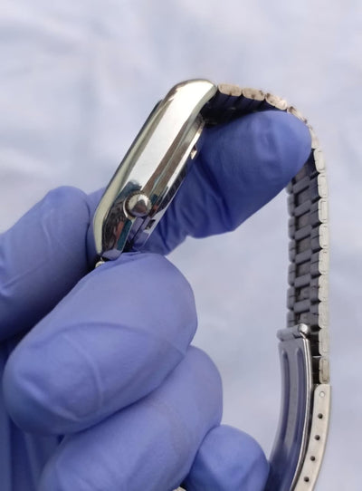 Seiko 5 Automatic Cushion Case Blue Dial Watch