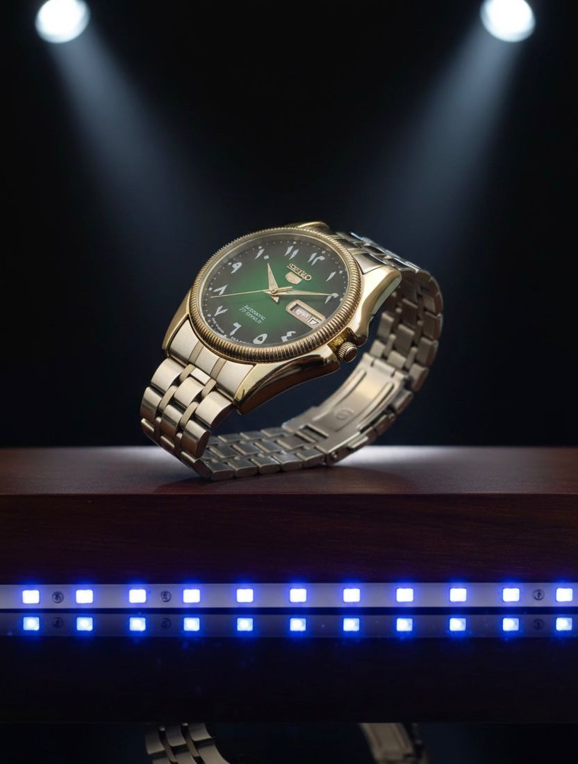 Seiko 5 Automatic Green Dial Arabic Numerals Watch