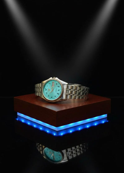 Seiko 5 Automatic Light Blue Dial Arabic Numerals Watch