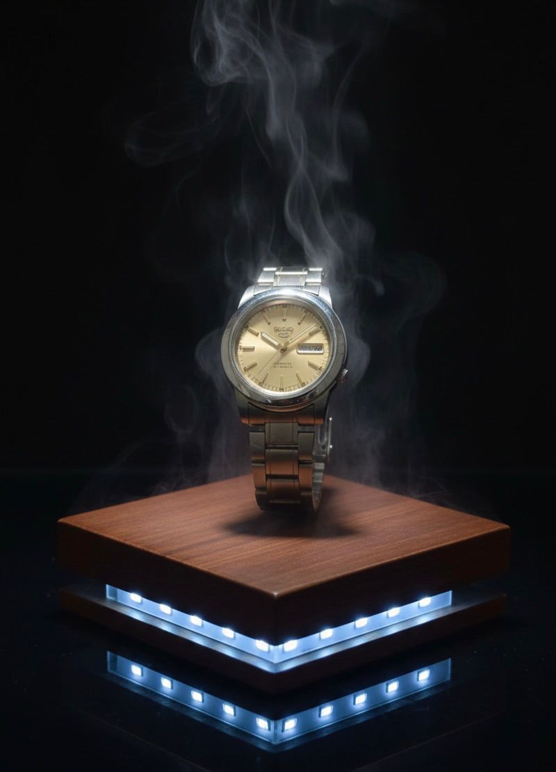 Seiko 5 Automatic Gold Dial Arabic Numerals Watch