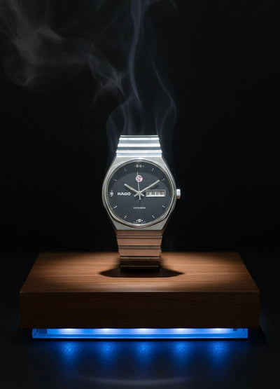 Rado Voyager Automatic Black Dial Diamond Indices Watch